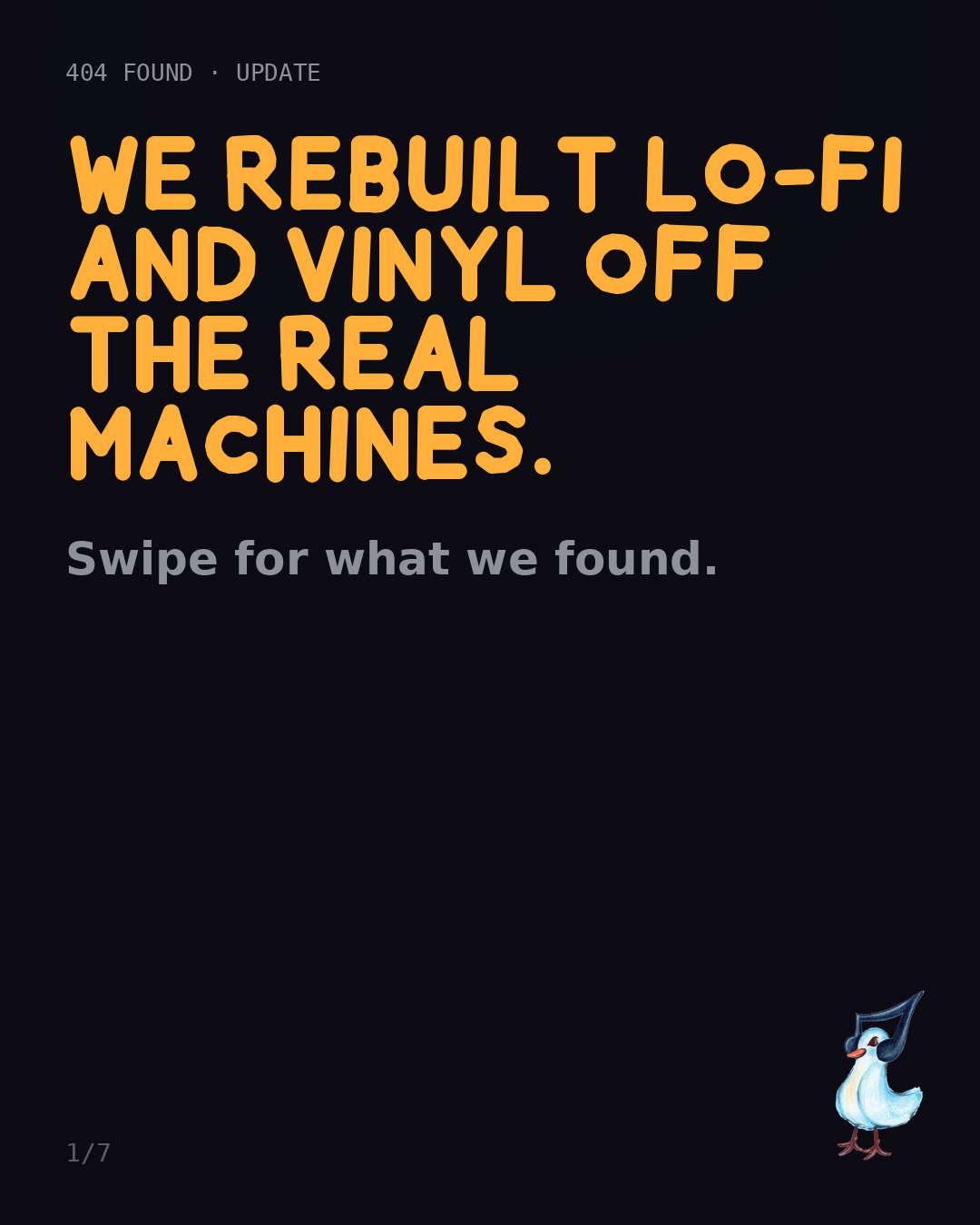 404 FOUND update: vinyl and lo-fi rebuilt off the SP-404, SP-1200, and MPC60.